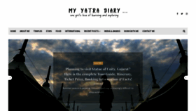 What Myyatradiary.com website looked like in 2022 (1 year ago)