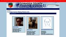What Missingpersonscuyahoga.org website looked like in 2022 (1 year ago)