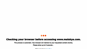 What Malakye.com website looked like in 2022 (1 year ago)