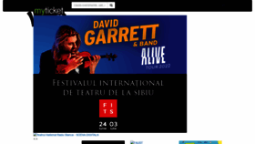 What Myticket.ro website looked like in 2022 (3 years ago)