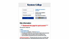 What Moodlerooms.keystone.edu website looked like in 2022 (1 year ago)