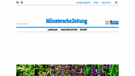 What Muensterschezeitung.de website looked like in 2022 (1 year ago)