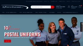What Mypostaluniforms.com website looked like in 2022 (1 year ago)
