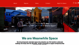 What Meanwhilespace.com website looked like in 2022 (1 year ago)