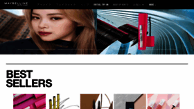 What Maybelline.co.jp website looked like in 2022 (1 year ago)