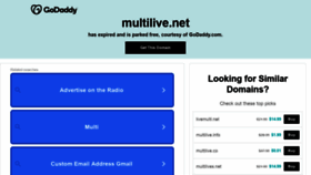 What Multilive.net website looked like in 2022 (1 year ago)