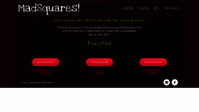 What Madsquares.com website looked like in 2022 (1 year ago)