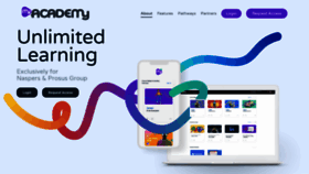 What Myacademy.io website looked like in 2022 (1 year ago)