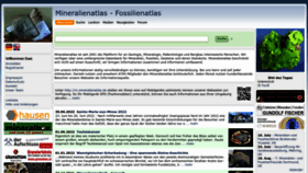 What Mineralienatlas.de website looked like in 2022 (1 year ago)