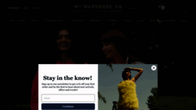 What Mywardrobehq.com website looked like in 2022 (1 year ago)