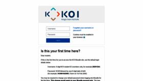 What Moodle.koi.edu.au website looked like in 2022 (1 year ago)