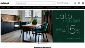 What Meble.pl website looked like in 2022 (3 years ago)