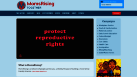 What Momsrising.org website looked like in 2022 (1 year ago)