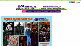 What Mysticalparties.net website looked like in 2022 (1 year ago)