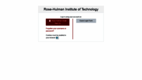 What Moodle.rose-hulman.edu website looked like in 2022 (1 year ago)