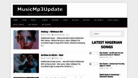 What Musicmp3update.com website looked like in 2022 (1 year ago)