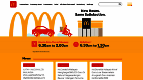 What Mcdonalds.com.my website looked like in 2022 (1 year ago)