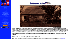 What Matteson.us website looked like in 2022 (1 year ago)