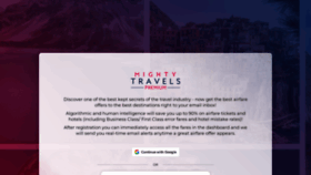 What Mightytravels.com website looked like in 2022 (1 year ago)