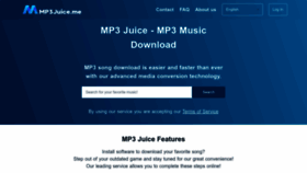 What Mp3juice.me website looked like in 2022 (1 year ago)