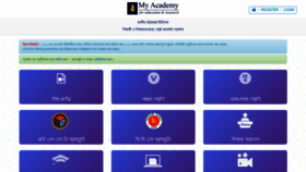 What Myacademybd.com website looked like in 2022 (1 year ago)