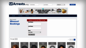 What Missouri.arrests.org website looked like in 2022 (1 year ago)