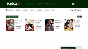 What Manga3s.com website looked like in 2022 (1 year ago)