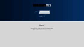 What Matrix.bnymls.com website looked like in 2022 (1 year ago)