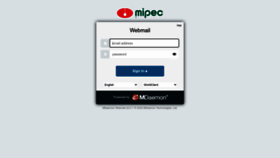What Mail.mipec.com.vn website looked like in 2022 (1 year ago)
