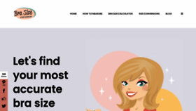 What Mybrasizecalculator.com website looked like in 2022 (1 year ago)
