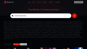 What Movies-123.space website looked like in 2022 (1 year ago)