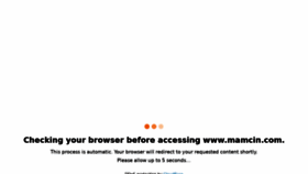 What Mamcin.com website looked like in 2022 (1 year ago)