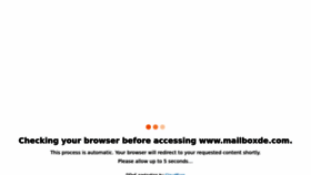 What Mailboxde.com website looked like in 2022 (1 year ago)