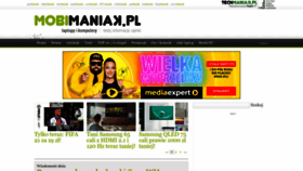 What Mobimaniak.pl website looked like in 2022 (1 year ago)