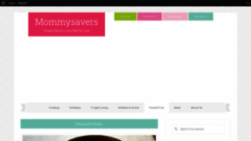 What Mommysavers.com website looked like in 2022 (1 year ago)
