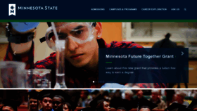 What Minnstate.edu website looked like in 2022 (1 year ago)