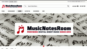 What Musicnotesroom.com website looked like in 2022 (1 year ago)