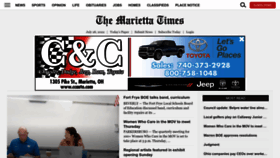 What Mariettatimes.com website looked like in 2022 (1 year ago)