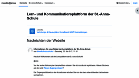 What Moodle.st-anna-schule.de website looked like in 2022 (1 year ago)