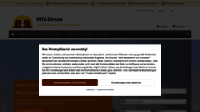 What Mti-reisen.de website looked like in 2022 (1 year ago)