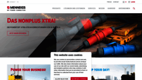 What Mennekes.de website looked like in 2022 (1 year ago)