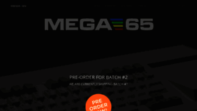 What Mega65.org website looked like in 2022 (1 year ago)