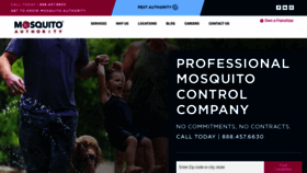 What Mosquito-authority.com website looked like in 2022 (1 year ago)
