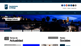What Malaga.eu website looked like in 2022 (1 year ago)