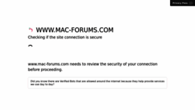 What Mac-forums.com website looked like in 2022 (1 year ago)