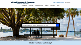 What Michaelsaunders.com website looked like in 2022 (2 years ago)