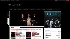 What Metalfan.ro website looked like in 2022 (1 year ago)