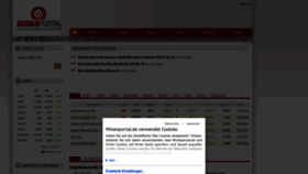 What Minenportal.de website looked like in 2022 (1 year ago)