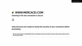 What Mercacei.com website looked like in 2022 (1 year ago)