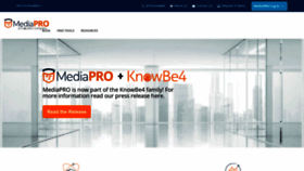 What Mediapro.com website looked like in 2022 (1 year ago)